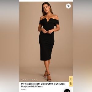 Lulus off the shoulder dress
